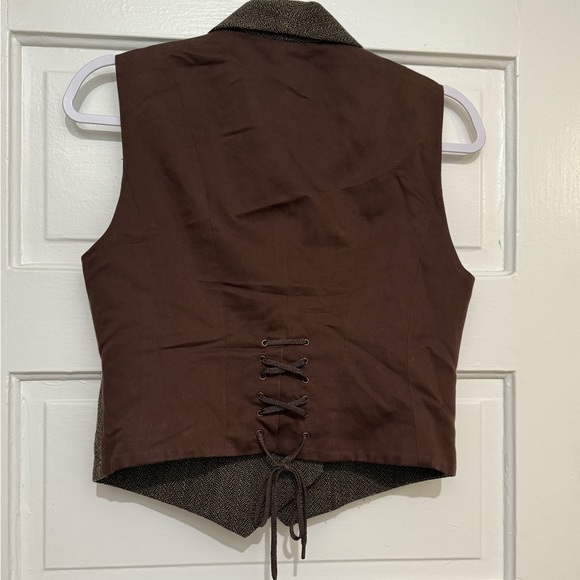 Ralph Lauren Women’s Tweed Vest Cropped Fall Size S/M - Picture 9 of 13